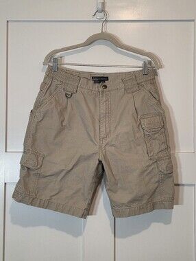 5.11 Tactical 9" Cotton Canvas Shorts The Original Tan Heavy Duty Size 32